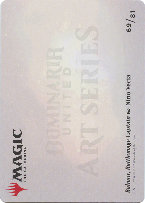 Balmor, Battlemage Captain // Balmor, Battlemage Captain (ADMU-069) - Dominaria United Art Series (Borderless) Foil