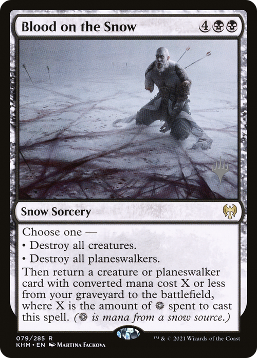 Blood on the Snow (PPKHM-79P) - Kaldheim Promos: (snow) Foil