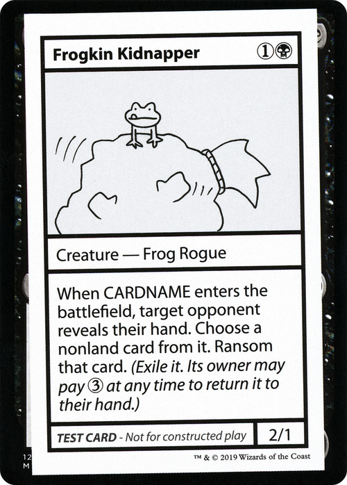Frogkin Kidnapper (No PW Symbol) (CMB1-042) - Mystery Booster Playtest Cards 2021