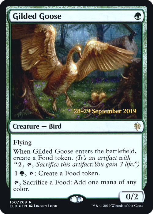 Gilded Goose (PRE-160S) - Throne of Eldraine Promos Foil