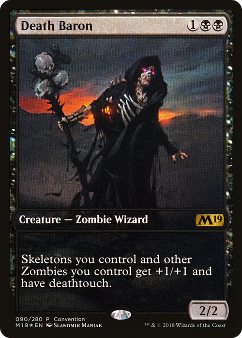 Death Baron (2018 Convention Promo) (MEDIA-090) - Core Set 2019 Promos Foil