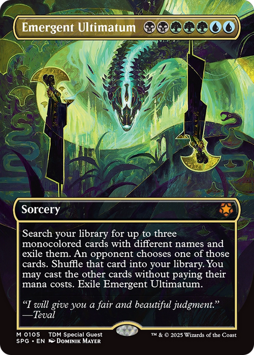 Emergent Ultimatum (Borderless) (SPG-105) - Special Guests Foil
