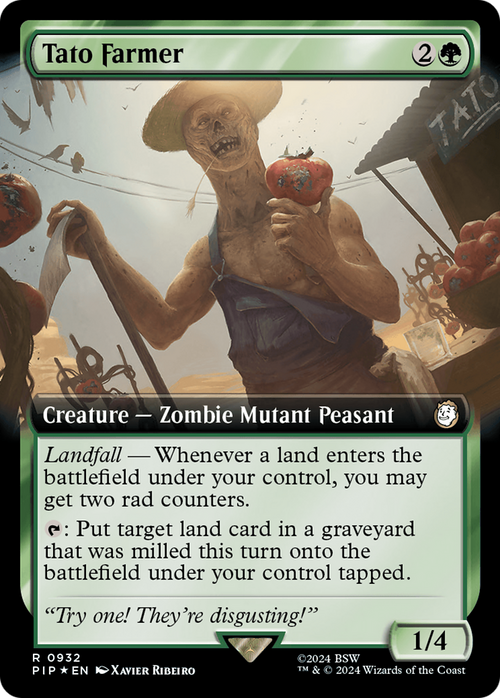 Tato Farmer (Extended Art) (Surge Foil) (PIP-932) - Fallout: (Extended Art) Foil