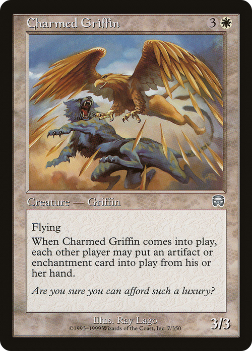 Charmed Griffin (MMQ-007) - Mercadian Masques Foil