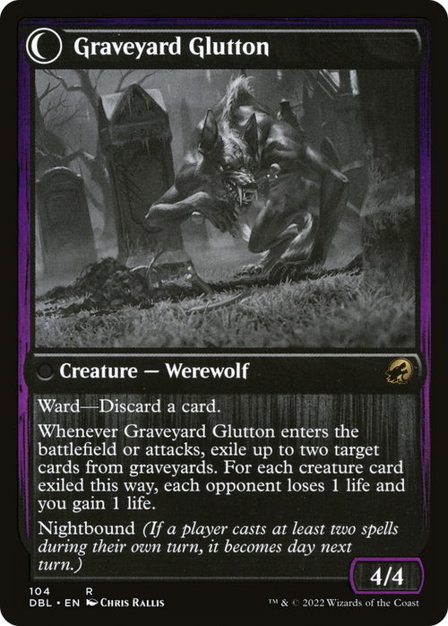 Graveyard Trespasser (DBL-104) - Innistrad: Double Feature: (Double Faced Transform) Foil
