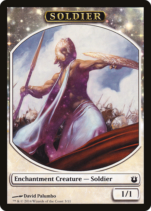 Soldier Token (BNG-003) - Born of the Gods Tokens: (enchantment)