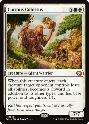 Curious Colossus (ECL-012) - Lorwyn Eclipsed Foil
