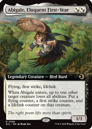 Abigale, Eloquent First-Year (Extended Art) (ECL-368) - Lorwyn Eclipsed Foil