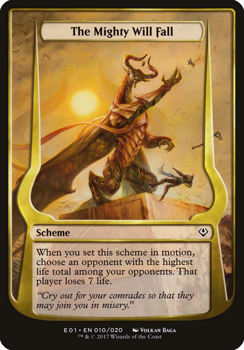 The Mighty Will Fall (Archenemy: Nicol Bolas) (OVER-10★) - Archenemy: Nicol Bolas Schemes