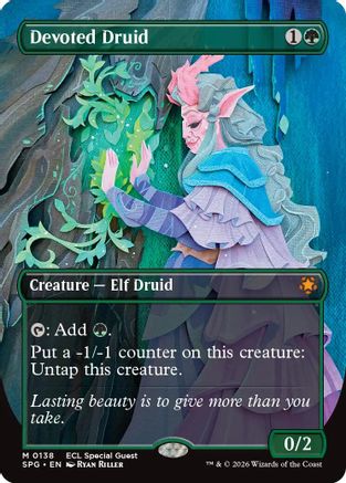 Devoted Druid (Borderless) (SPG-138) - Special Guests Foil