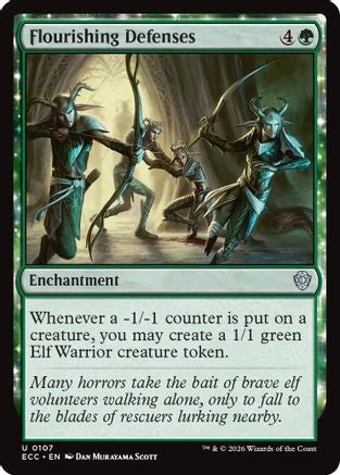 Flourishing Defenses (ECC-107) - Commander: Lorwyn Eclipsed