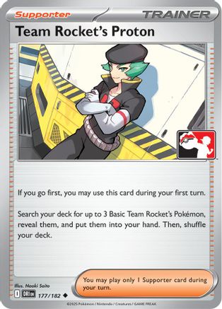 Team Rocket's Proton 177/182  Prize Pack Series Cards - Uncommon