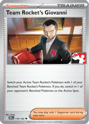 Team Rocket's Giovanni 174/182  Prize Pack Series Cards - Uncommon