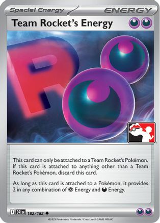 Team Rocket's Energy 182/182  Prize Pack Series Cards - Uncommon