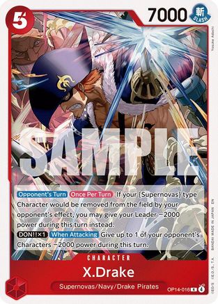 X.Drake (OP14-016) - The Azure Sea's Seven Foil