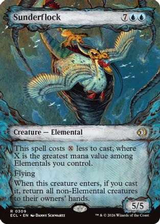 Sunderflock (Showcase) (ECL-309) - Lorwyn Eclipsed Foil