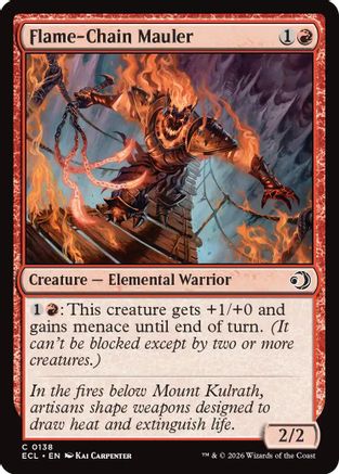 Flame-Chain Mauler (ECL-138) - Lorwyn Eclipsed Foil