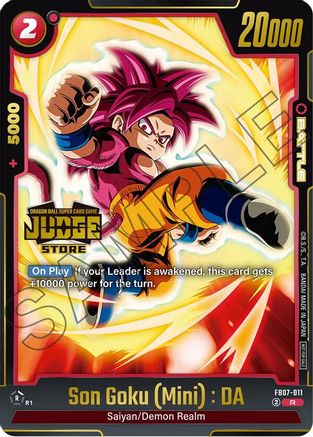 Son Goku (Mini) : DA (Judge Pack (Store Judge) 05) (FB07-011) - Tournament and Championship Promos Holofoil