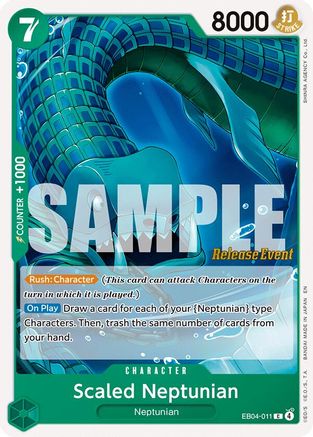 Scaled Neptunian (EB04-011) - The Azure Sea's Seven Release Event Cards