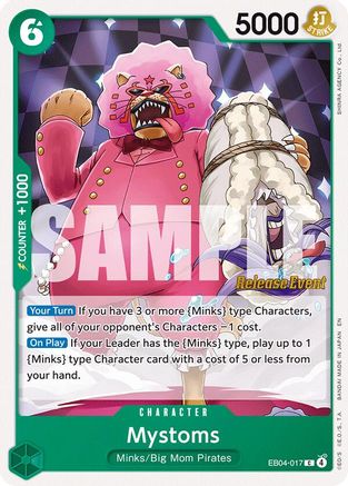 Mystoms (EB04-017) - The Azure Sea's Seven Release Event Cards