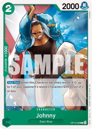 Johnny (OP14-028) - The Azure Sea's Seven Release Event Cards
