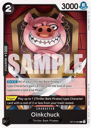 Oinkchuck (OP14-082) - The Azure Sea's Seven Release Event Cards