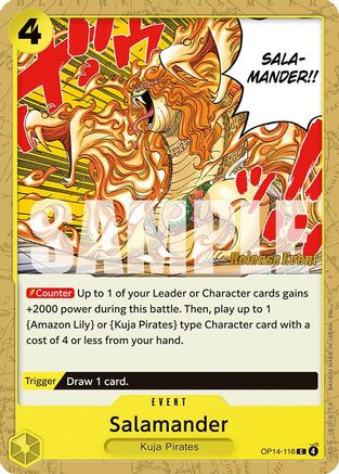Salamander (OP14-116) - The Azure Sea's Seven Release Event Cards