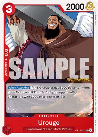 Urouge (OP14-002) - The Azure Sea's Seven Release Event Cards