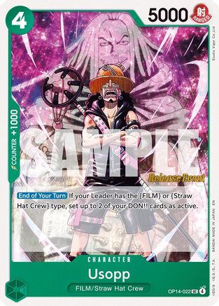 Usopp (OP14-022) - The Azure Sea's Seven Release Event Cards