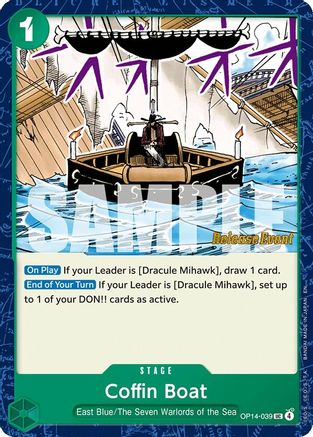 Coffin Boat (OP14-039) - The Azure Sea's Seven Release Event Cards