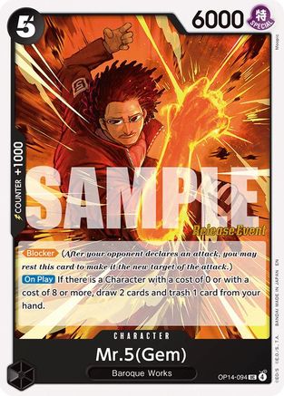 Mr.5(Gem) (OP14-094) - The Azure Sea's Seven Release Event Cards