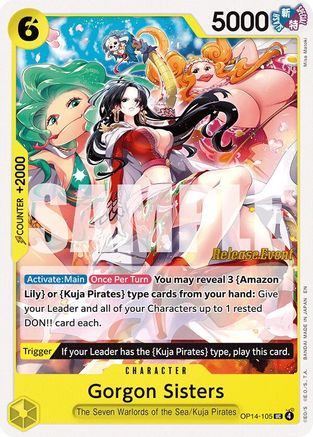Gorgon Sisters (OP14-105) - The Azure Sea's Seven Release Event Cards