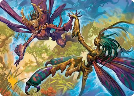 Illusion Spinners Art Card (Gold-Stamped Planeswalker Symbol) (ASECL-008) - Art Series: Lorwyn Eclipsed