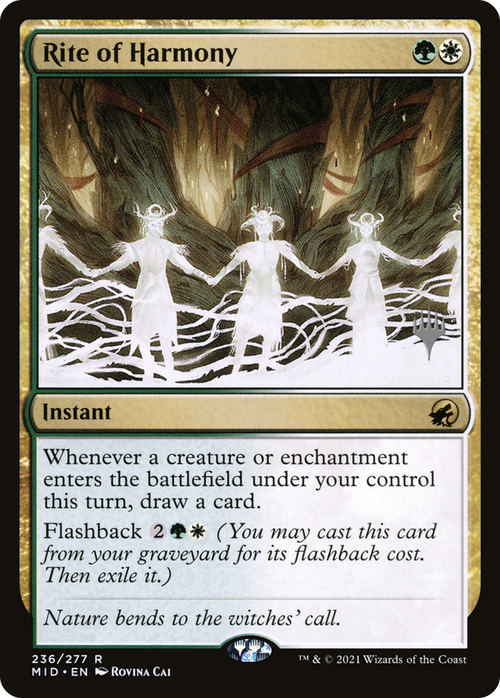 Rite of Harmony (PPMID-236P) - Innistrad: Midnight Hunt Promos Foil