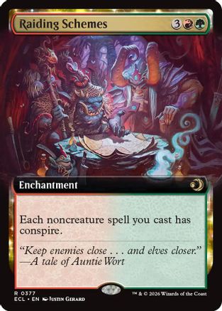 Raiding Schemes (Extended Art) (ECL-377) - Lorwyn Eclipsed Foil