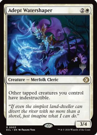 Adept Watershaper (PPECL-003) - Promo Pack: Lorwyn Eclipsed Foil
