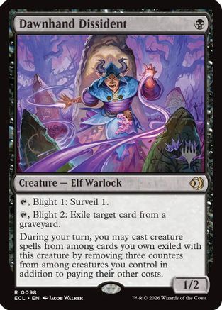 Dawnhand Dissident (PPECL-098) - Promo Pack: Lorwyn Eclipsed Foil