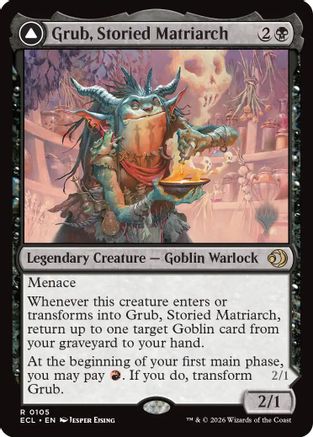 Grub, Storied Matriarch (PPECL-105) - Promo Pack: Lorwyn Eclipsed Foil