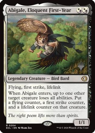Abigale, Eloquent First-Year (PPECL-204) - Promo Pack: Lorwyn Eclipsed Foil