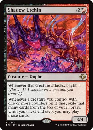 Shadow Urchin (PPECL-242) - Promo Pack: Lorwyn Eclipsed