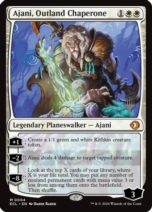 Ajani, Outland Chaperone (PPECL-004) - Promo Pack: Lorwyn Eclipsed Foil