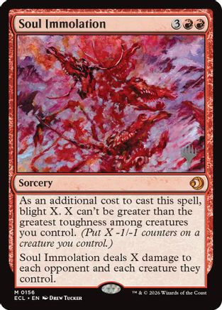 Soul Immolation (PPECL-156) - Promo Pack: Lorwyn Eclipsed Foil