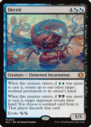 Deceit (PPECL-212) - Promo Pack: Lorwyn Eclipsed Foil
