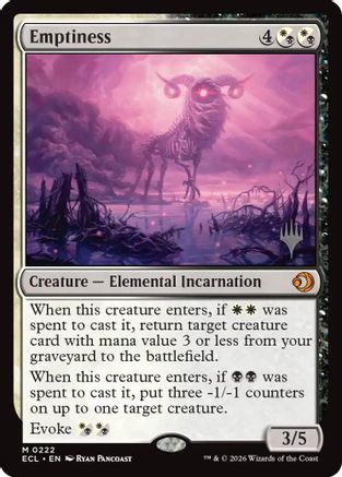 Emptiness (PPECL-222) - Promo Pack: Lorwyn Eclipsed