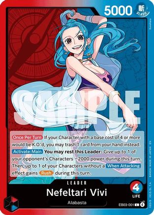 Nefeltari Vivi (001) (EB03-001) - Extra Booster: One Piece Heroines Edition