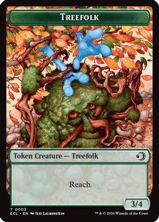 Treefolk // Goblin Double-Sided Token (ECL-3 // 6) - Lorwyn Eclipsed