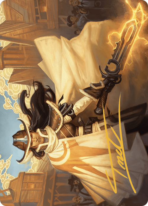Omenport Vigilante // Omenport Vigilante (AOTJ-003) - Outlaws of Thunder Junction Art Series (Borderless)