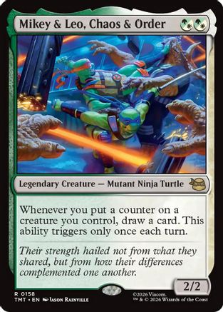 Mikey & Leo, Chaos & Order (TMT-158) - Teenage Mutant Ninja Turtles