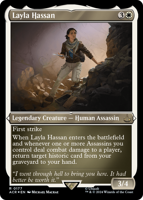 Layla Hassan (Foil Etched) (ACR-177) - Assassin's Creed Foil