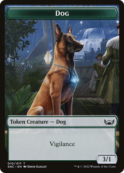 Dog (TSNC-010) - Streets of New Capenna Tokens Foil